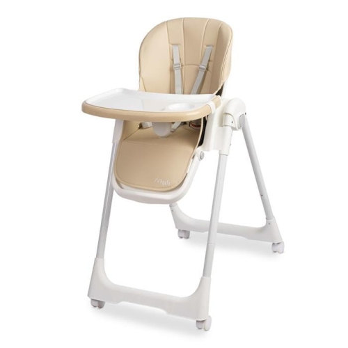 Krzesełko do karmienia Beżowe Megalo Beige 2w1.jpg