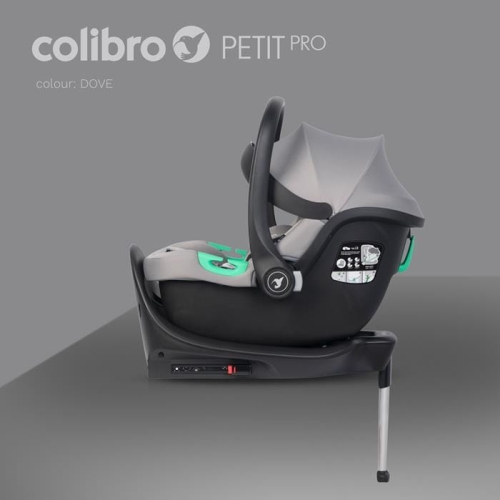 Fotelik z bazą isofix Colibro Petit Dove Pro Szary.jpg