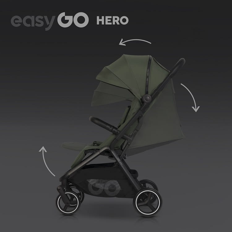 EasyGo Hero Jungle Green wózek spacerowy 4.jpg