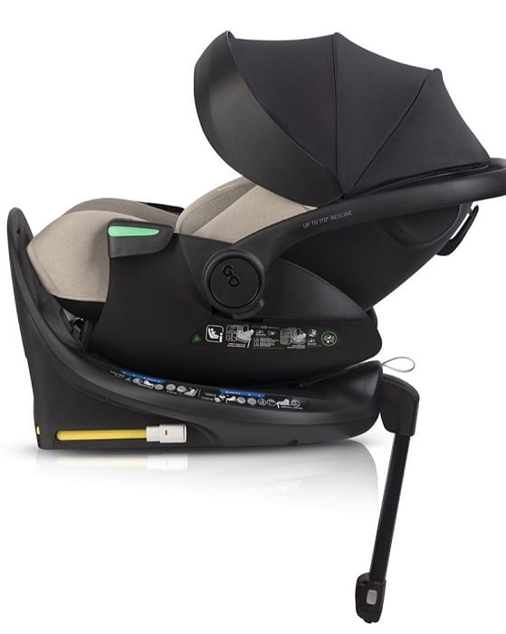 Fotelik z bazą obrotową EasyGo Buz XTD Pro Taupe.jpg