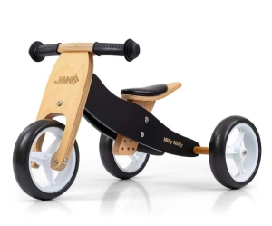 Rowerek biegowy drewniany Jake 2w1 Black Milly Mally