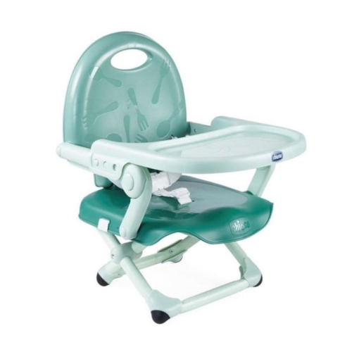 Siedzisko do karmienia Chicco Pocket Snack Sage Green Składane.jpg