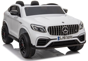 Mercedes GLC 63S 4x4 Maxi Biały Auto na akumulator Dwuosobowe