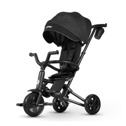 Rowerek 3-kołowy Qplay Nova Niello Black-1.jpg
