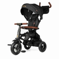 Milly Mally Rito Deluxe Rubber Black Rowerek Trzykołowy obrotowy czarny