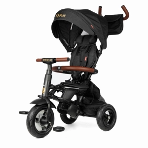 Milly Mally Rito Deluxe Rubber Black Rowerek Trzykołowy obrotowy czarny