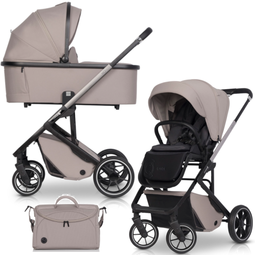 Promocyjna cena Cavoe Moi+ Taupe 2w1 kompaktowy wózek głeboko-spacerowy .png