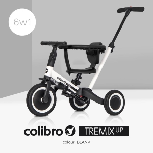 Rowerek biegowy lub spacerowy kolor biały 6w1 Colibro Tremix UP 8"