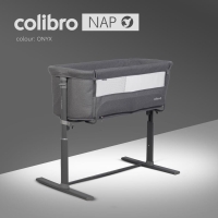 Łóżeczko dostawne Colibro Nap kolor Onyx ciemnoszary 