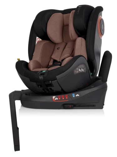 Cavoe LeMans Terracotta fotelik samochodowy z obrotową bazą.jpg