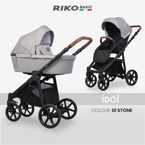 Wózek wielofunkcyjny Riko Basic Idol Stone jasnoszary.jpg