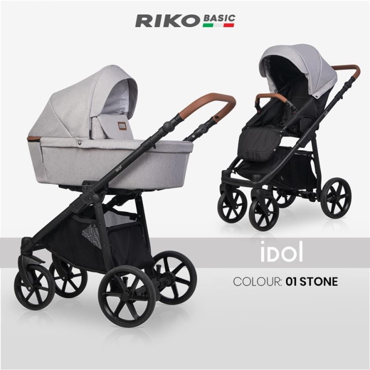 Wózek wielofunkcyjny Riko Basic Idol Stone jasnoszary.jpg