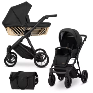 Kunert Ivento Glam kolor Black Pearl IVA-17 wózek 2w1 głęboko-spacerowy