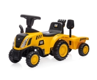 Jeździk traktor z przyczepką CAT Yellow