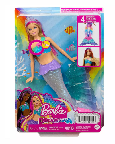 Barbie Dreamtopia lalka Malibu Syrenka Migoczące Światełka.png