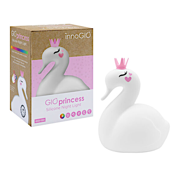 Silikonowa lampka nocna dla dzieci Łabędź GIOprincess GIO-120_2.png