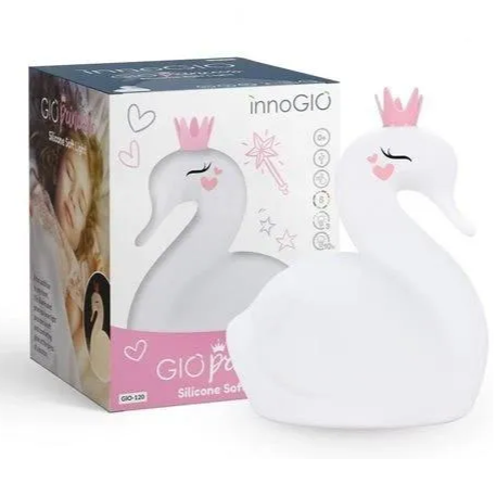 Silikonowa lampka nocna dla dzieci Łabędź GIOprincess GIO-120_1png