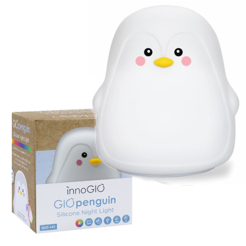 Silikonowa lampka nocna dla dzieci Pingwinek GIOpenguin GIO-141_1.png