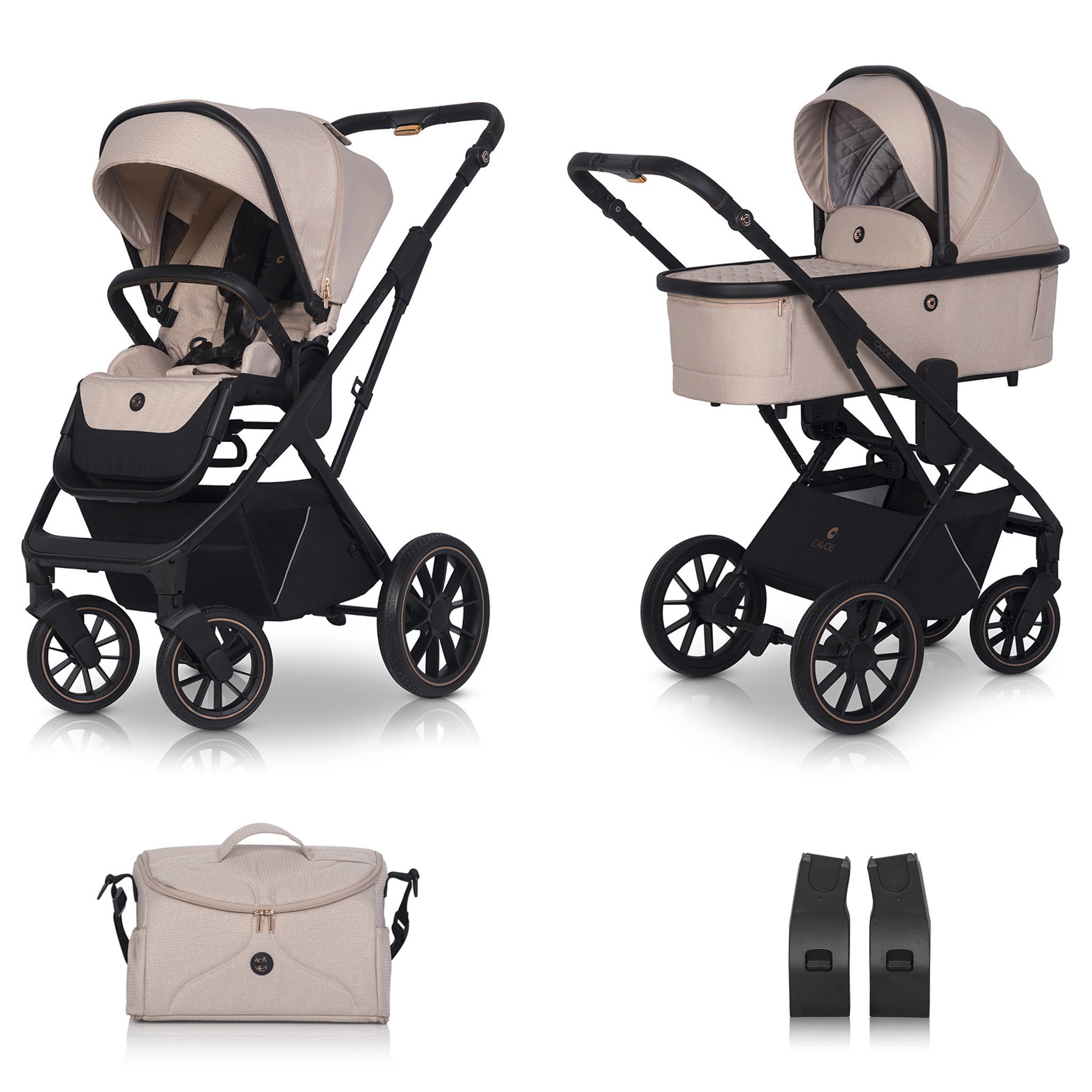 Cavoe Axo Shine Flamingo zestaw 2w1 kolor wózek wielofunkcyjny (2499,00 zł)